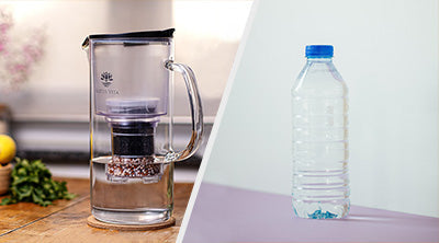 Lotus Vita Toya Filterkanne oder Flaschen- und Mineralwasser zur Wasserreinigung