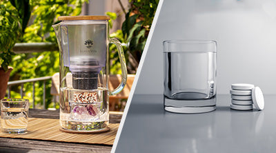 Lotus Vita Enya Filterkanne oder Tabletten zur Wasserreinigung