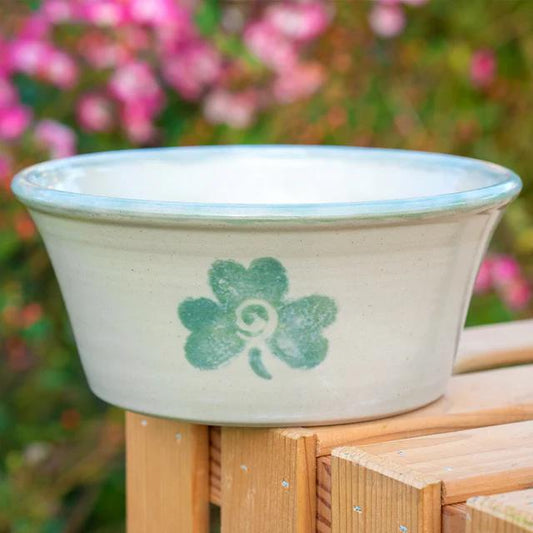 EM-Kin Keramik Hundenapf - Steinzeug Kleeblatt