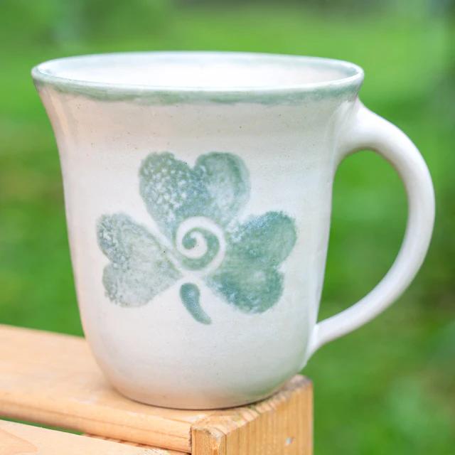 EM-Keramik Tasse 0,3 L - Steinzeug Kleeblatt