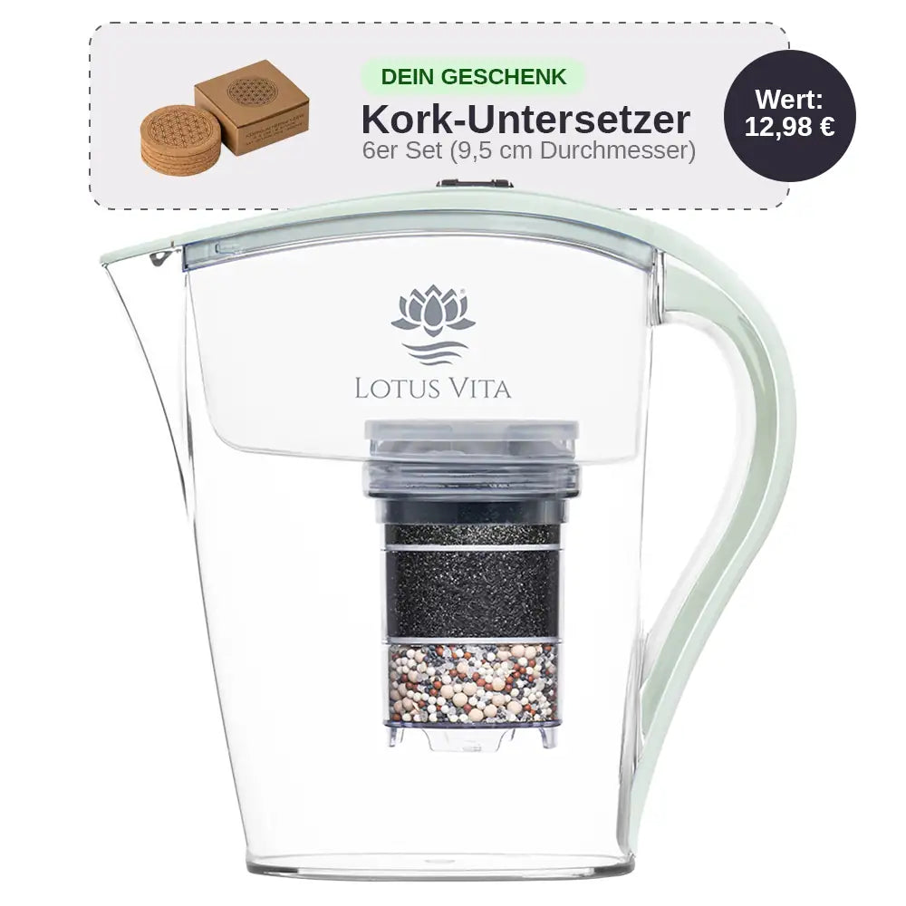 Lotus Vita Wasserfilter-Kanne Family 1,7L - Natura Plus