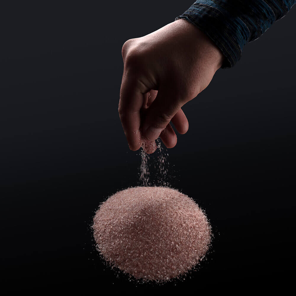 Urmeer Salz - Rosa feinkörnig verstreut