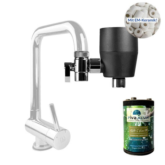 rivaALVA-S Viva EM Wasserfilter am Wasserhahn mit EM Keramik mint cover