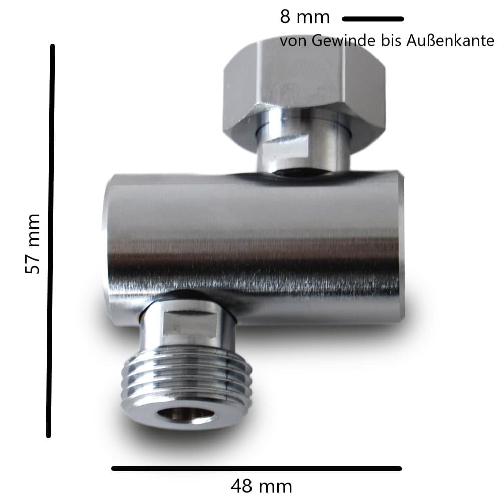 Maße des riva Premium-S Wandabstandadapter