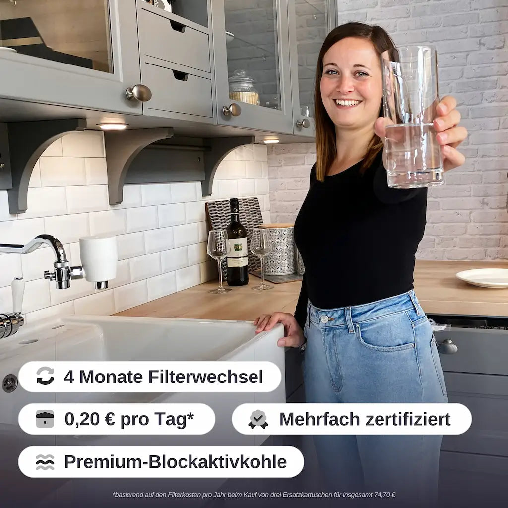 rivaALVA-S Viva Ersatzkartusche | Für Wasserhahnfilter