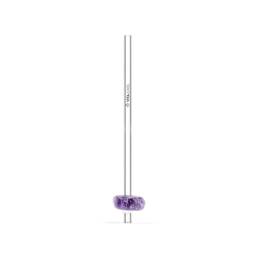 Vitajuwel Trinkhalm Crystal Straw Amethyst
