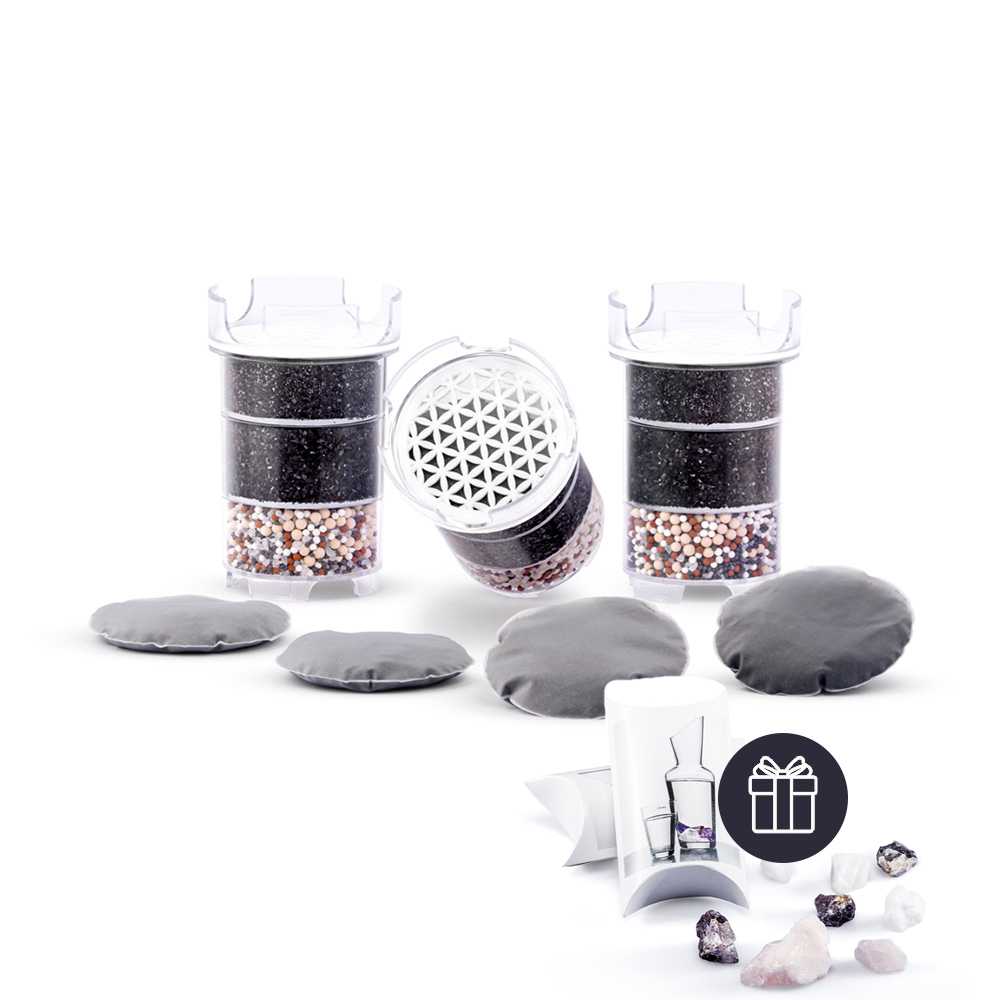 Lotus Vita Ersatzfilter Halbjahrespaket mit gratis Wasserenergie-Set