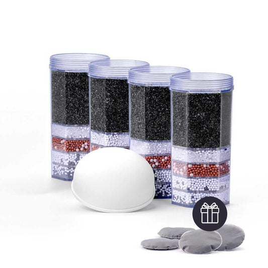 Lotus Vita Ersatzfilter Jahrespaket Mineral Aktiv mit gratis 4x Kalkfilterpads