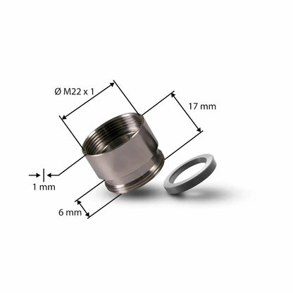 Alb Filter Gewindeadapter M22 AG auf M22 Buchse