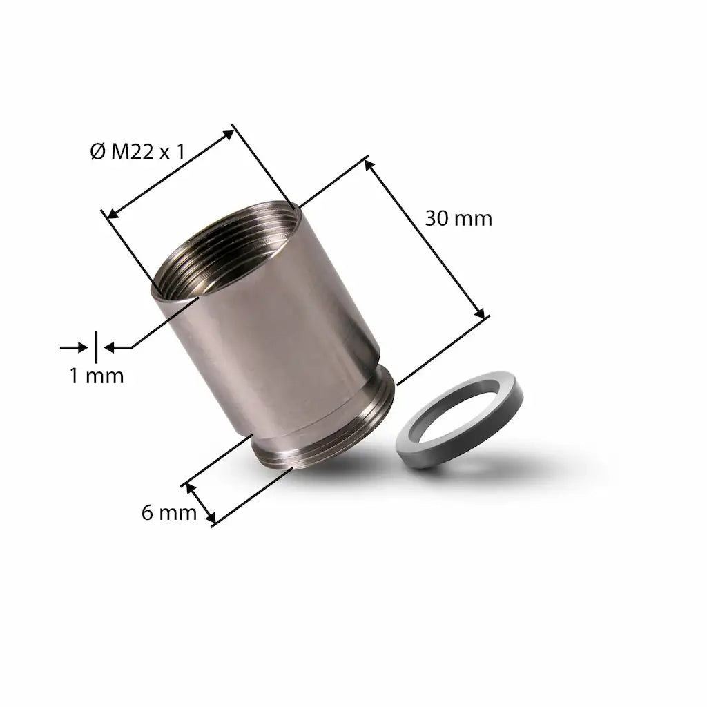 Alb Filter Gewindeadapter M22 AG auf M22 Buchse