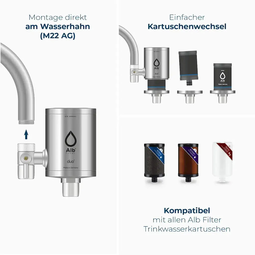 Alb Filter Duo Active Plus+ Wasserhahn Wasserfilter