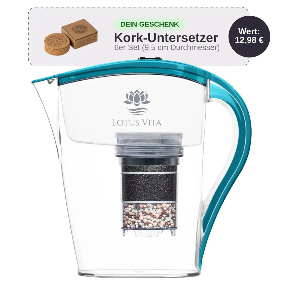 Lotus Vita Wasserfilter-Kanne Family 1,7L - Natura Plus