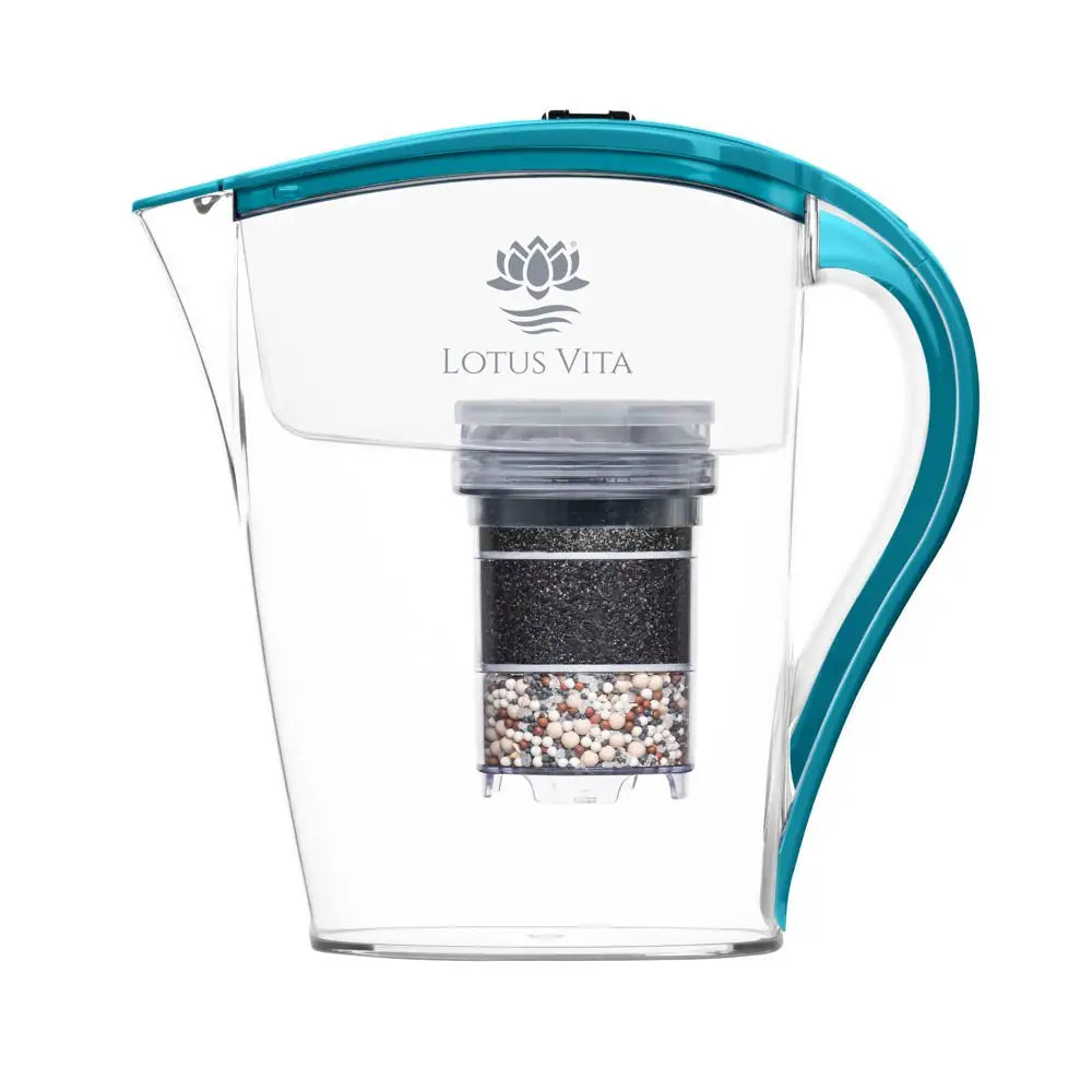 lotus vita filterkanne family aquamarinblau