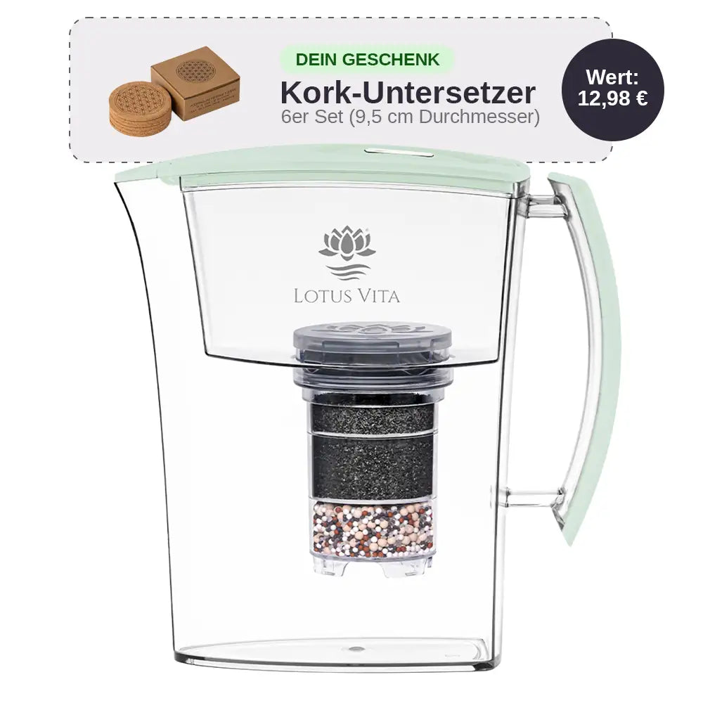 Lotus Vita Wasserfilter-Kanne Lotus 1,6L - Natura Plus
