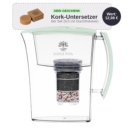 Lotus Vita Wasserfilter-Kanne Lotus 1,6L - Natura Plus