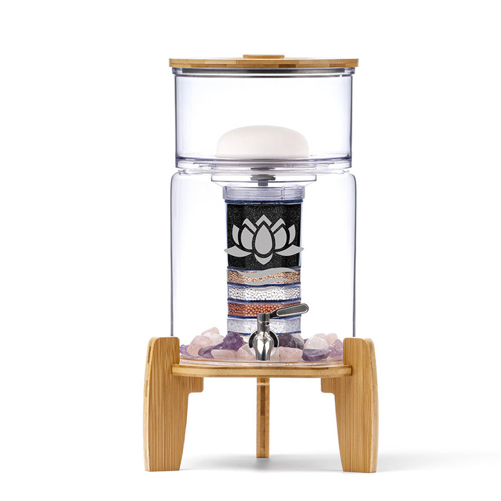 Lotus Vita Fontana Wasserfilter Glas-Wasserspender Kaito Mini 5L