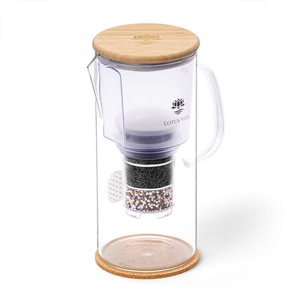 Lotus Vita Wasserfilter-Kanne Enya 1,4L - Natura Plus mit Blume des Lebens
