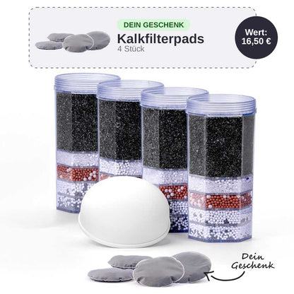 Lotus Vita Ersatzfilter Jahrespaket Mineral Aktiv mit gratis 4x Kalkfilterpads