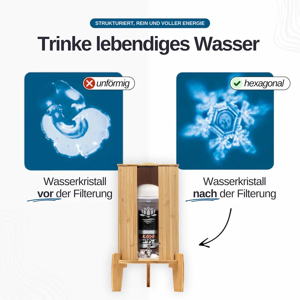 lotus-vita-wasserfilter-wasserspender-kendra-bambus-wasserkristall