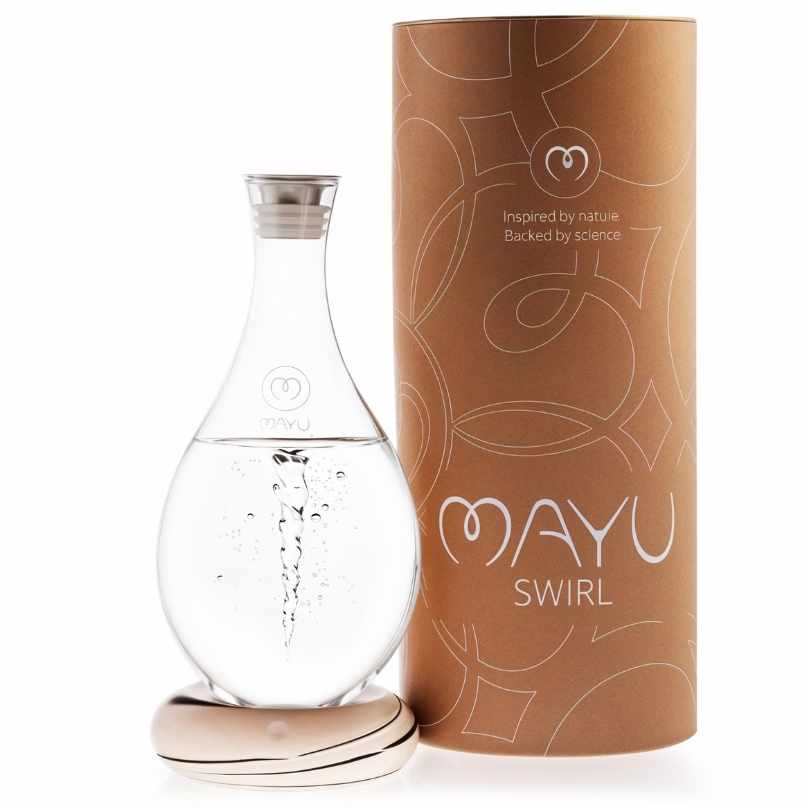 MAYU Swirl Wasserwirbler Earth mit 1,5 Liter Glaskaraffe