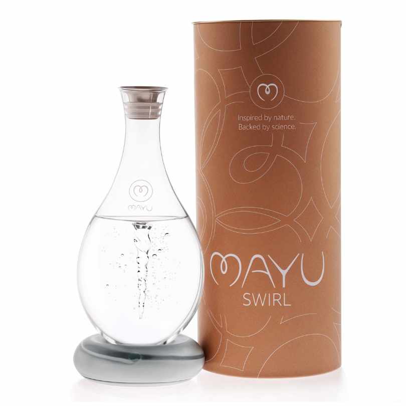 MAYU Swirl Wasserwirbler Greystone mit 1,5 Liter Glaskaraffe