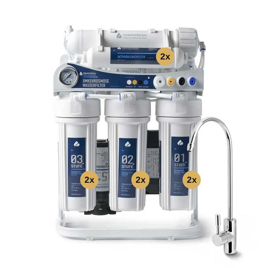 Osmofresh Set Osmoseanlage Proline X3 mit Filterset und Membran