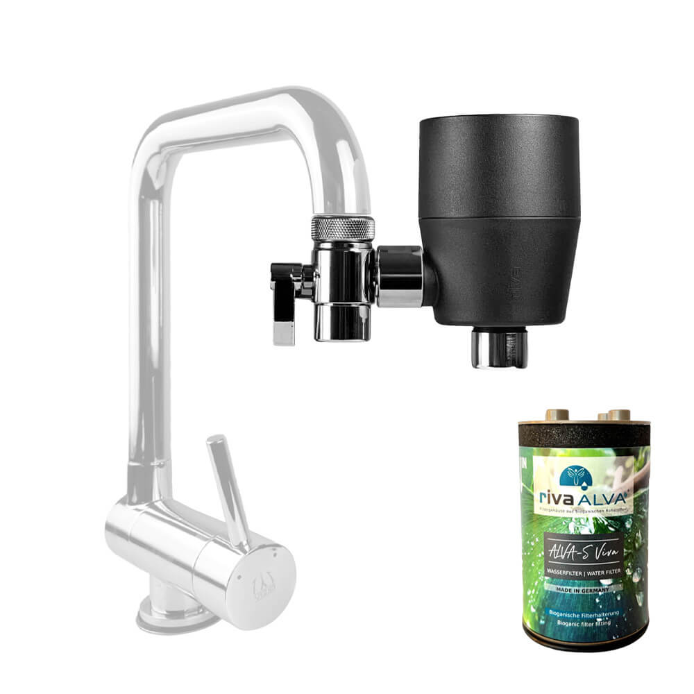 rivaALVA-S Viva Wasserfilter am Wasserhahn schwarz cover