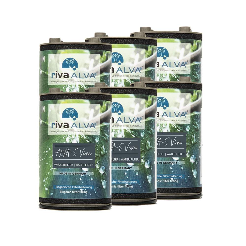 rivaALVA-S Viva Ersatzkartusche | Für Wasserhahnfilter 6x
