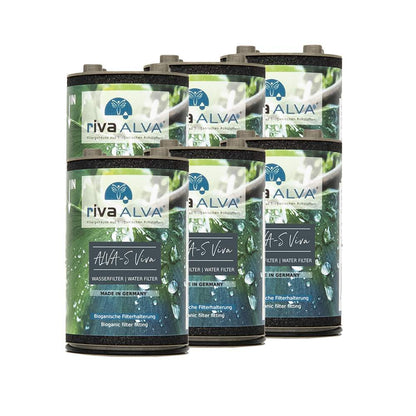 rivaALVA-S Viva Ersatzkartusche | Für Wasserhahnfilter 6x