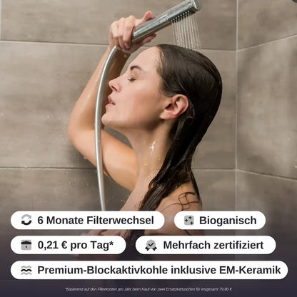 rivaALVA Skin & Hair EM Duschfilter mit EM-Keramik