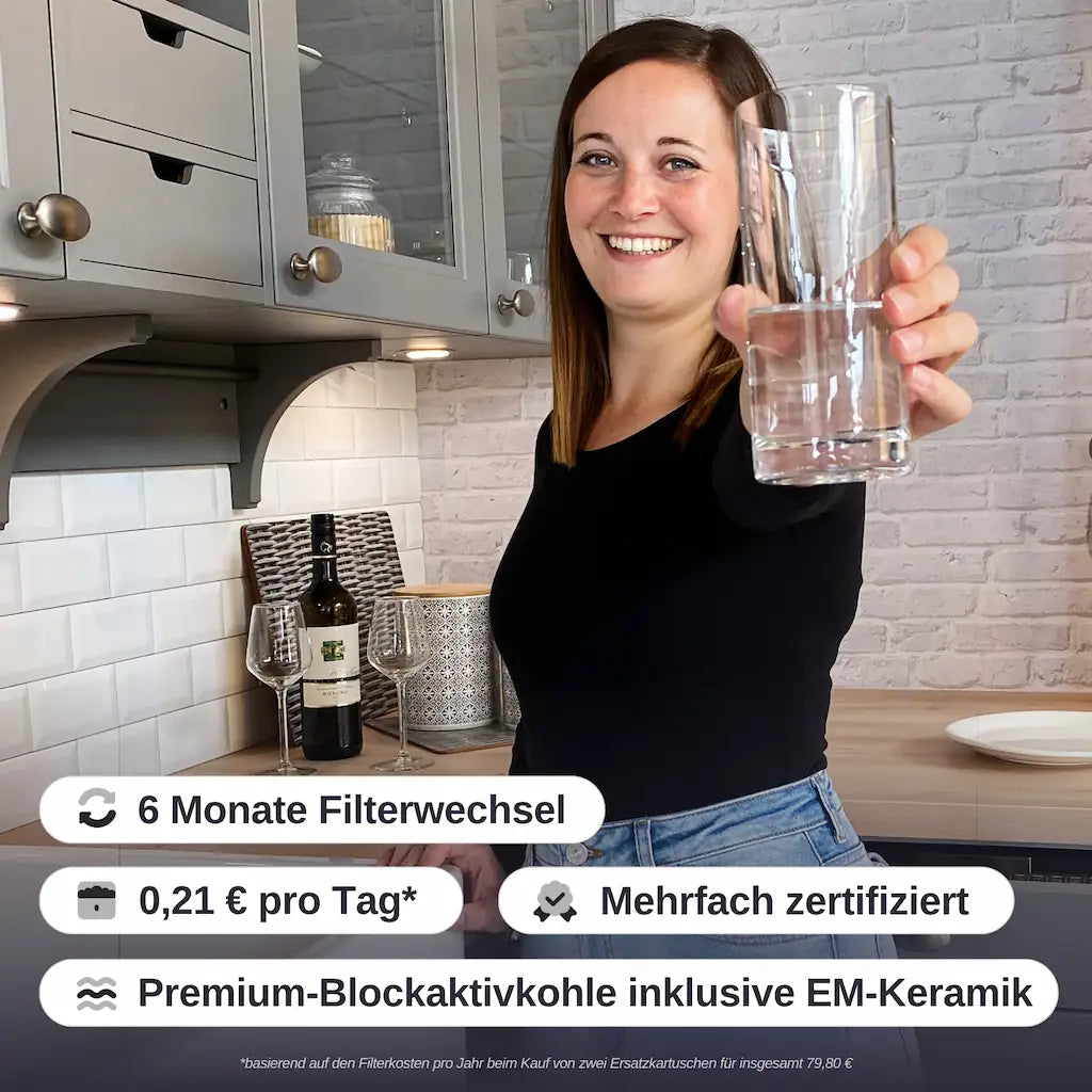 rivaALVA Life EM Untertisch-Wasserfilter mit EM-Keramik