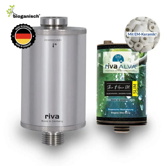 rivaALVA Skin & Hair EM SLIM Duschfilter mit EM-Keramik