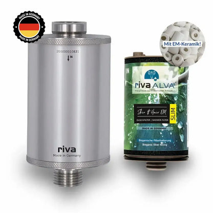 rivaALVA Skin & Hair EM SLIM Duschfilter mit EM-Keramik