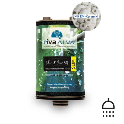 rivaALVA Skin & Hair EM SLIM Ersatzkartusche | Für Duschfilter