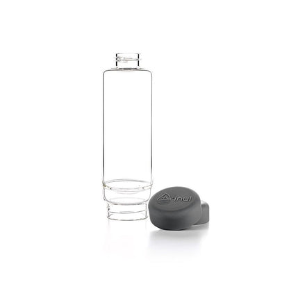 Vitajuwel Trinkflasche Inu Lava Grey Bergkristall ohne Deckel
