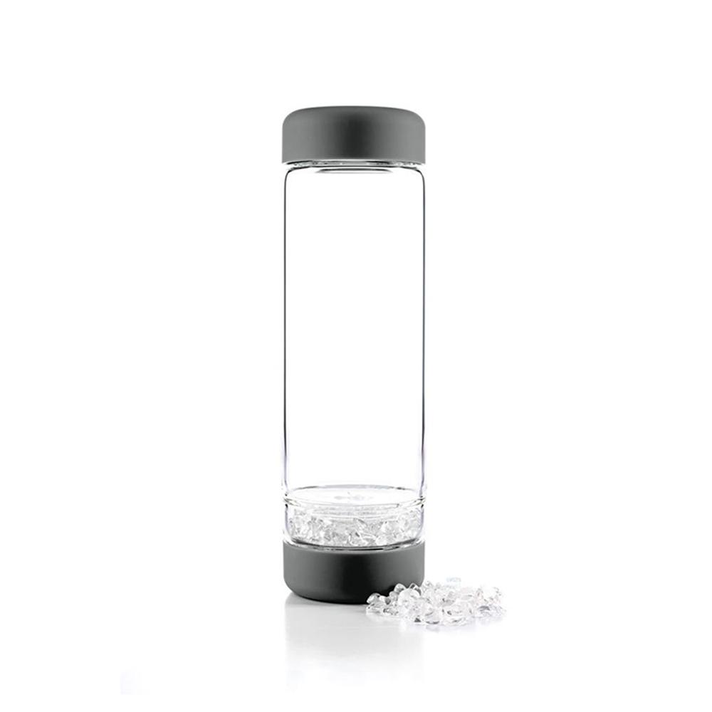 Vitajuwel Trinkflasche inu! Lava-Grey Bergkristall