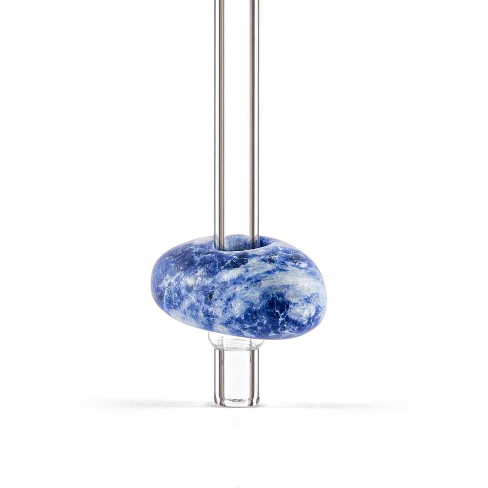 Vitajuwel Trinkhalm Crystal Straw Sodalith Nahaufnahme