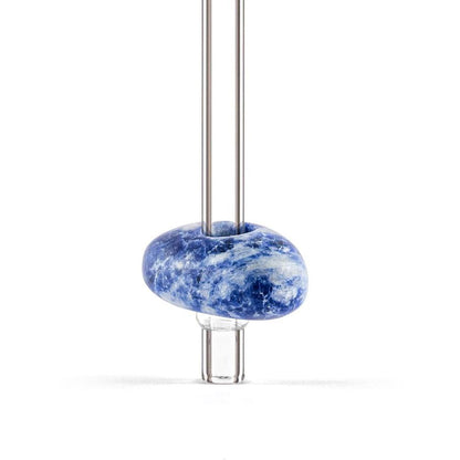 Vitajuwel Trinkhalm Crystal Straw Sodalith Nahaufnahme