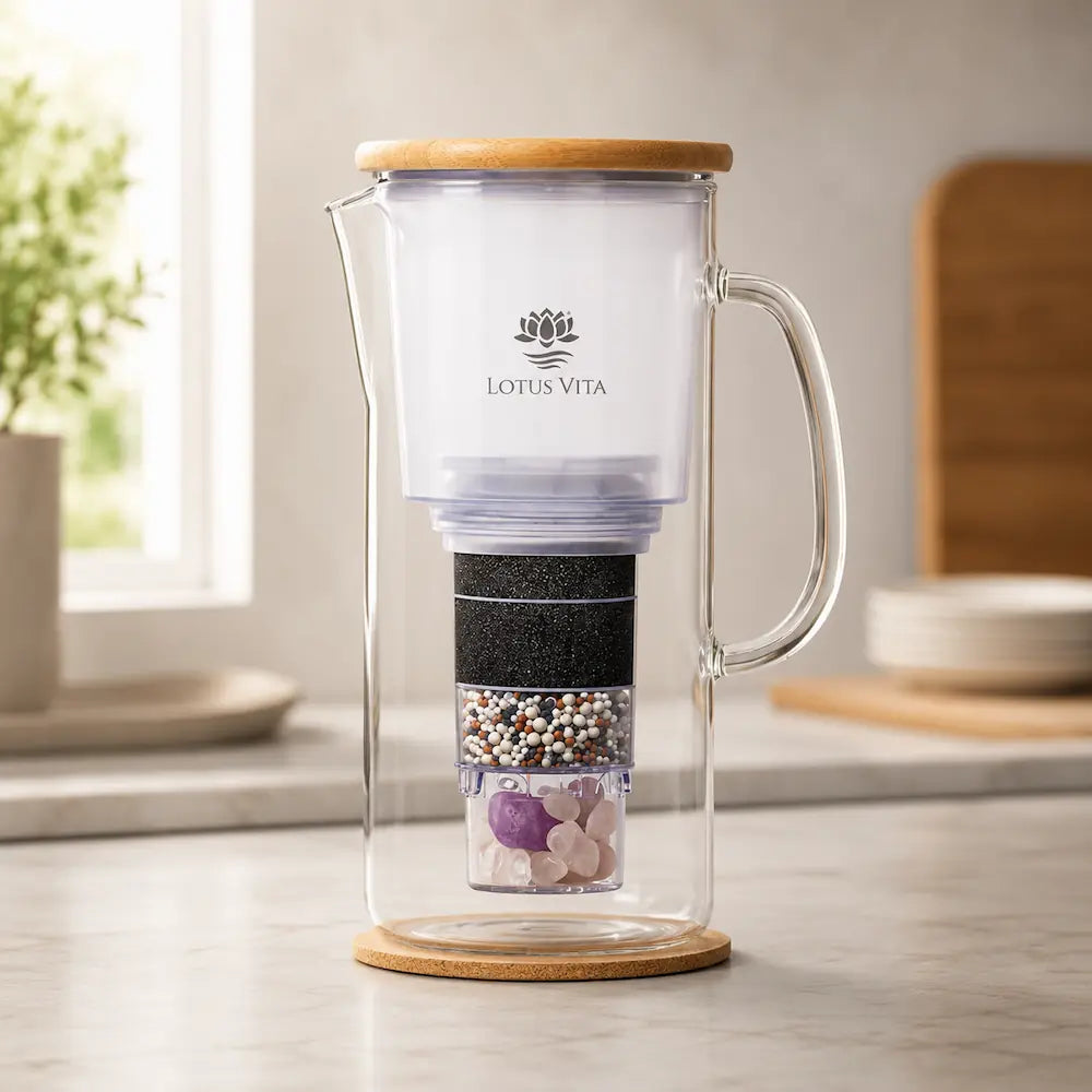 Lotus Vita Glas-Filterkanne