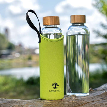Lotus Vita Glas-Trinkflasche 580ml
