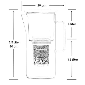 Lotus Vita Wasserfilter-Kanne Katara 1,4L